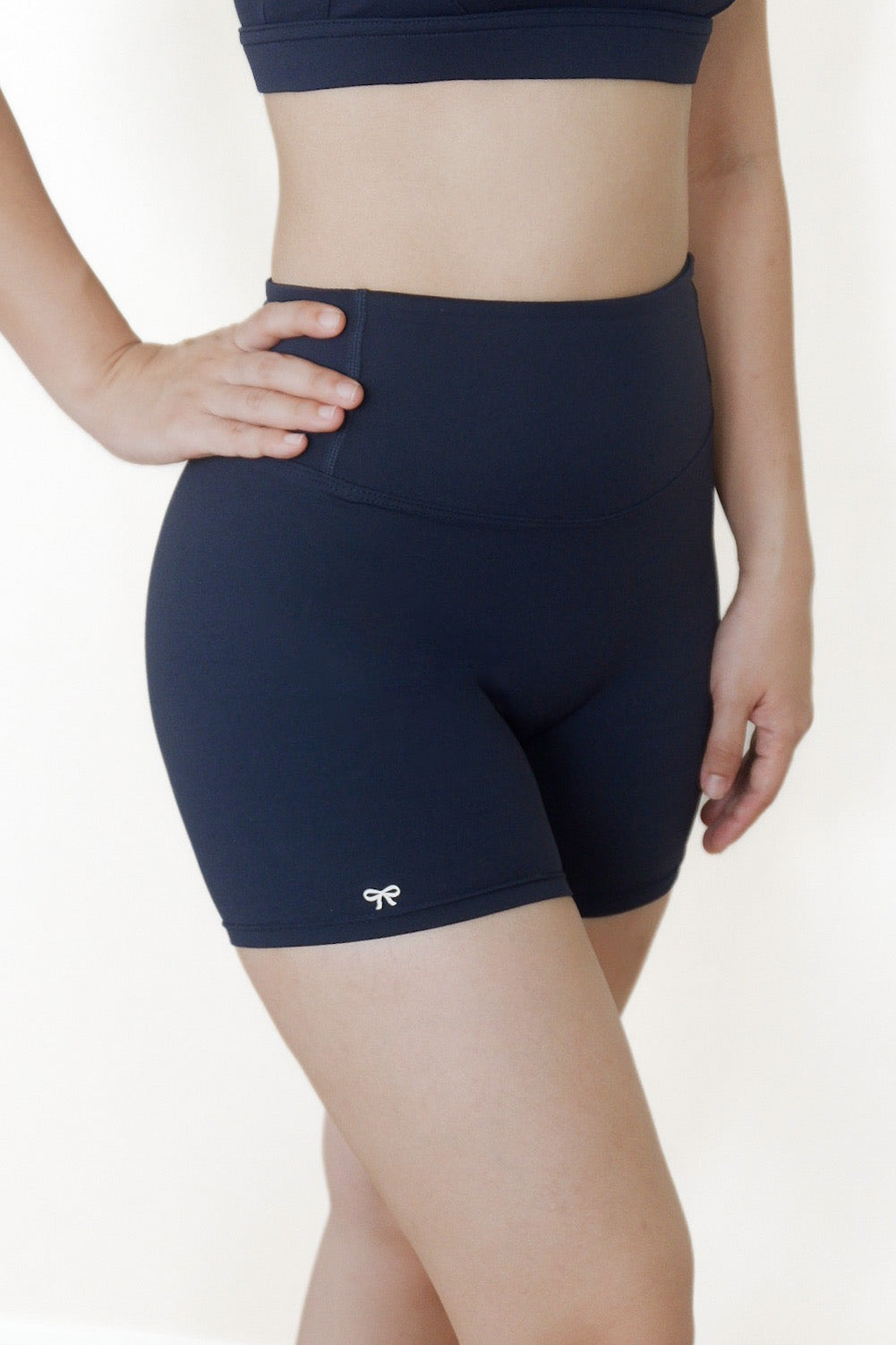 Power Peach Shorts (Midnight Blue)