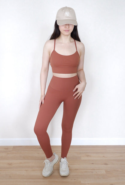 Active Aura Leggings (Mahogany)