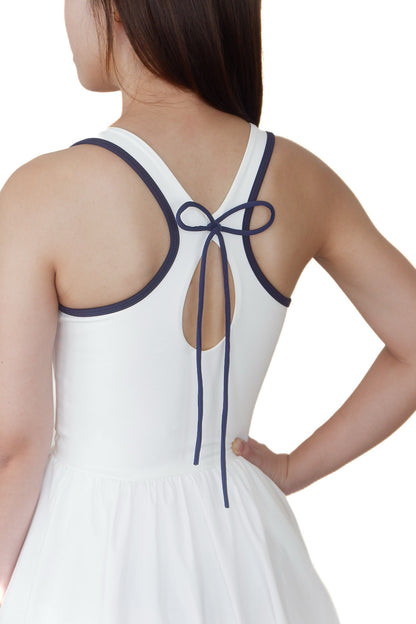 The Coquette Tennis Dress (Swan White)