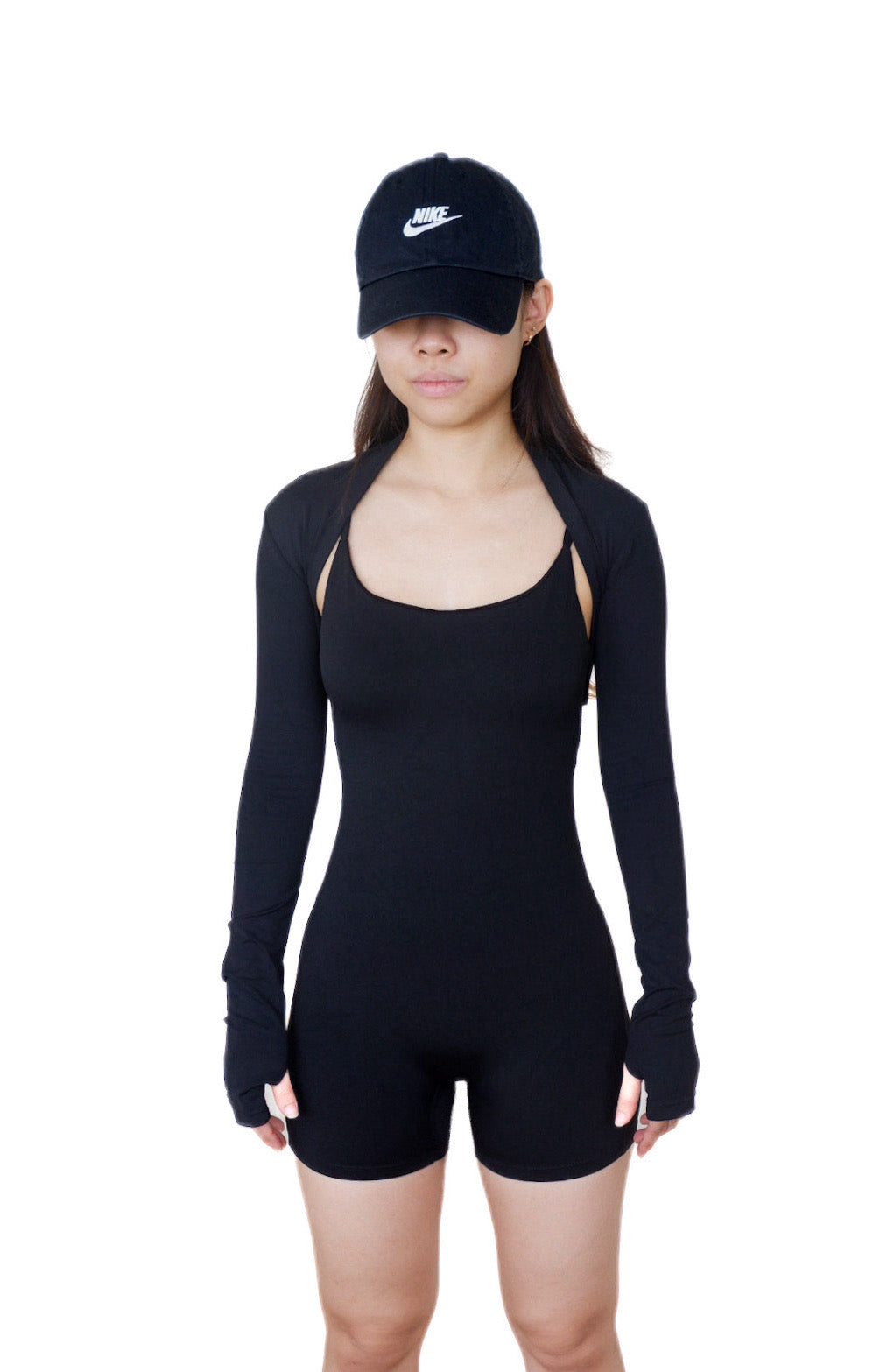 Vibe Check Bodysuit with Outerwear Set (Sleek Black)