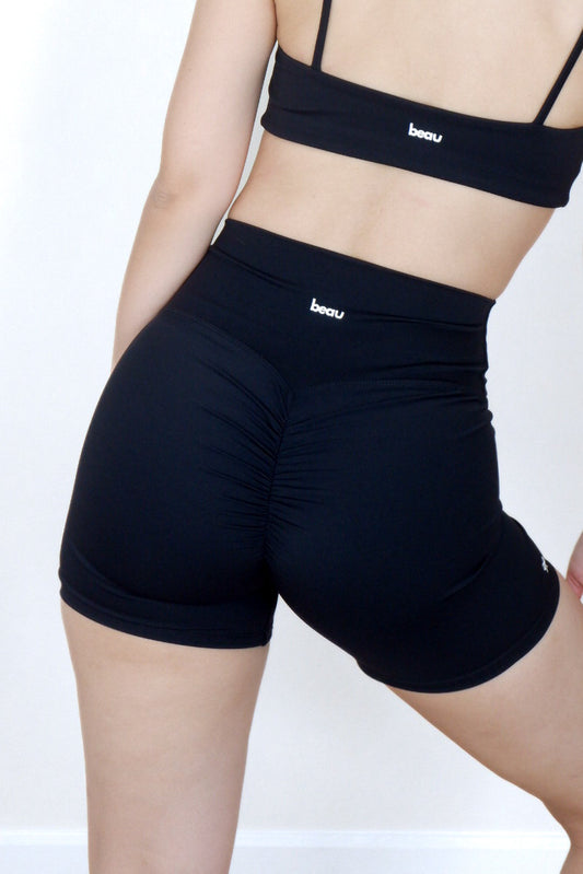 Chic Pulse Shorts (Sleek Black)