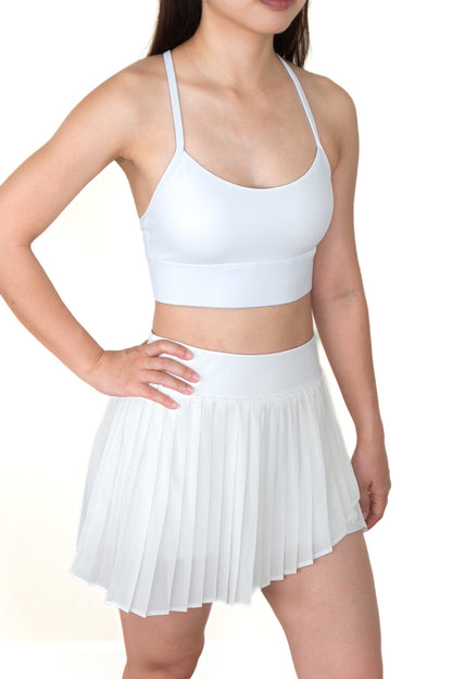 Match Point Skirt Set (with Active Aura Top) in White