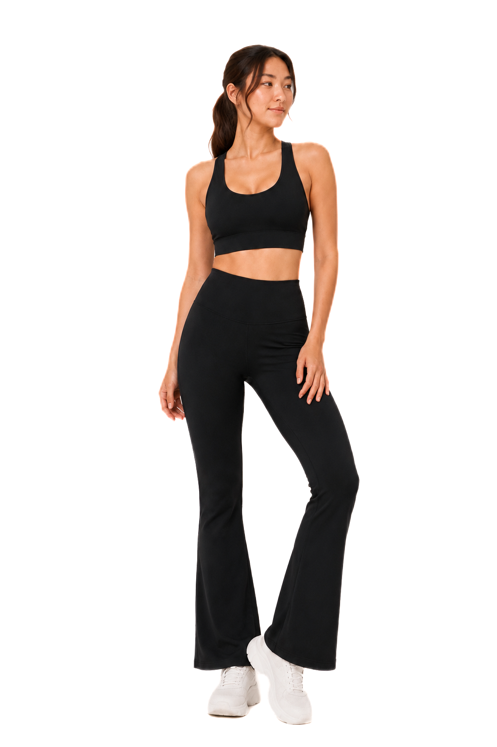 Reverie Flared Pants Set (Sleek Black)