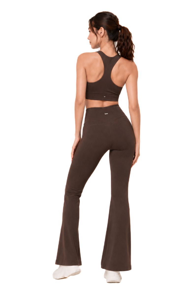 Reverie Flared Pants Set (Espresso)