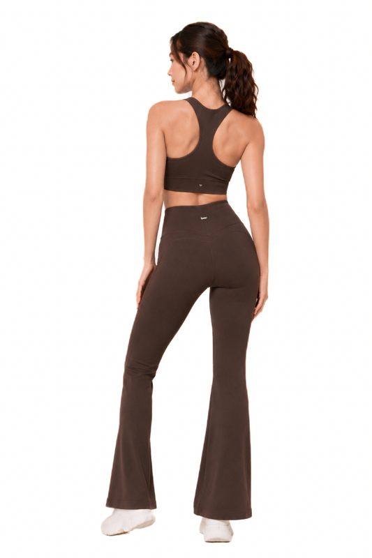 Reverie Flared Pants Set (Espresso)