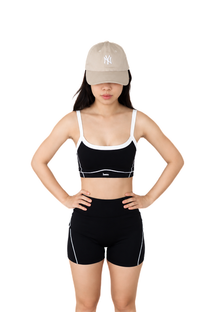 Duality Contrast Shorts Set (Salt & Pepper)