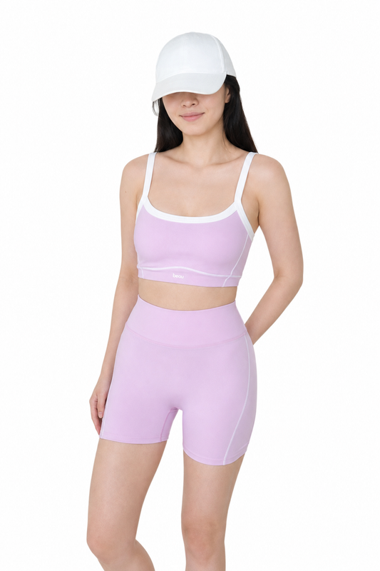 Duality Contrast Shorts Set (Himalayan Pink Salt)