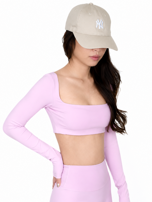 Chic Pulse Long Sleeves Top (Barbie Pink)