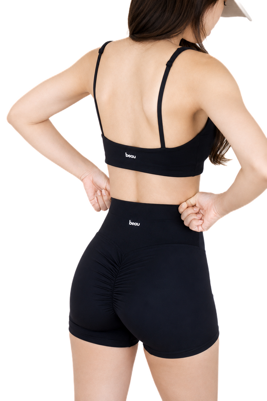 Chic Pulse Shorts (Sleek Black)