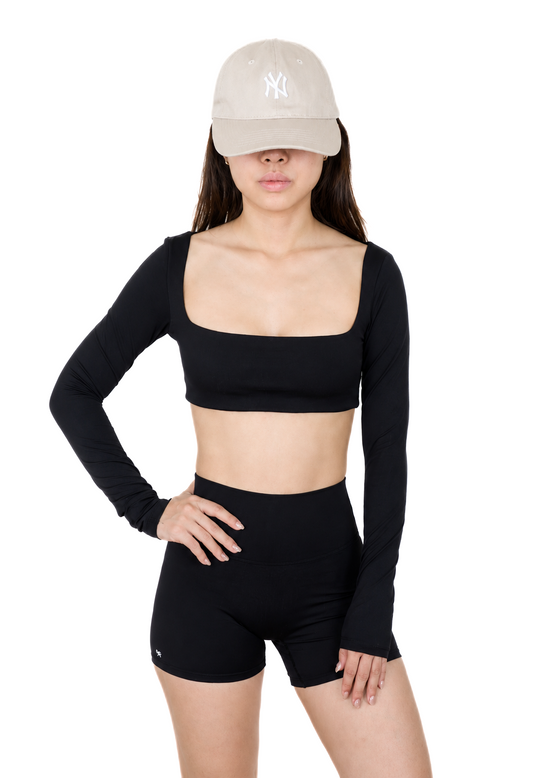 Chic Pulse Long Sleeves Set (Sleek Black)